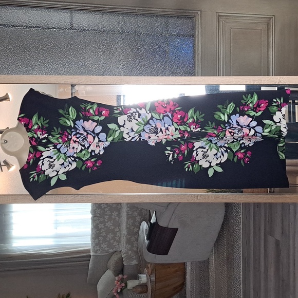 Vince camuto sleeveless floral print dress size 6 - Picture 1 of 4